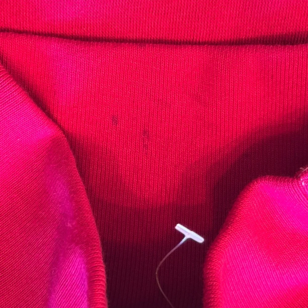NWOT Jcrew wide button collar sweatshirt rasberry pink Sz XS marks inside collar - Picture 7 of 8